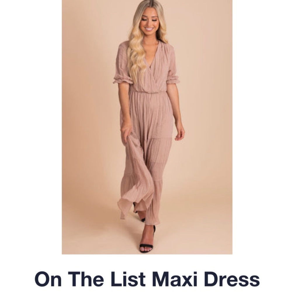 On the list maxi dress